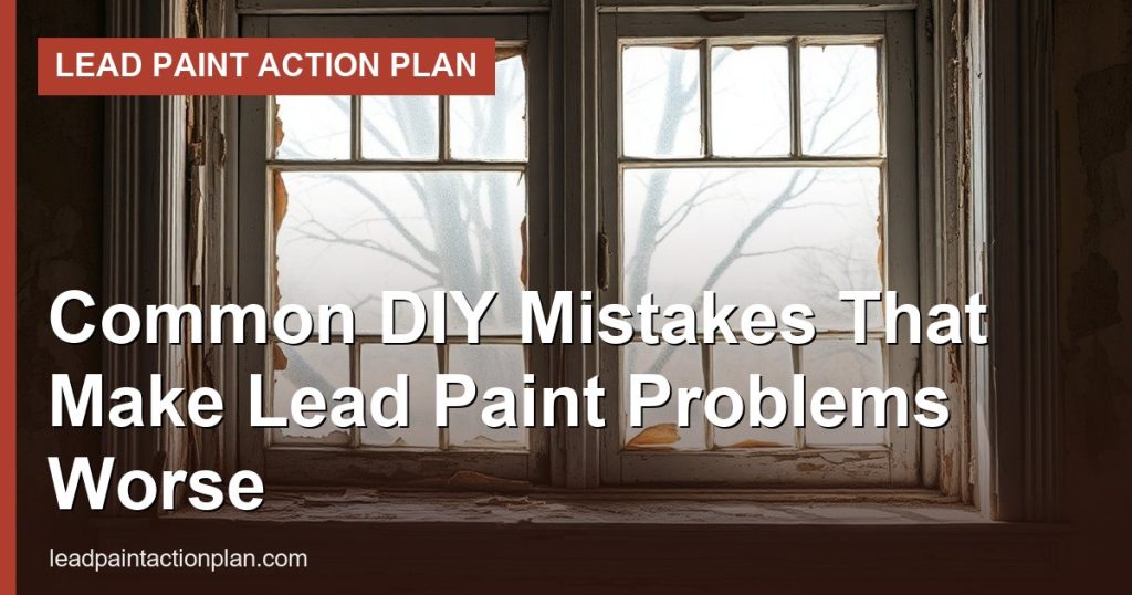 Common DIY Mistakes That Make Lead Paint Problems Worse
