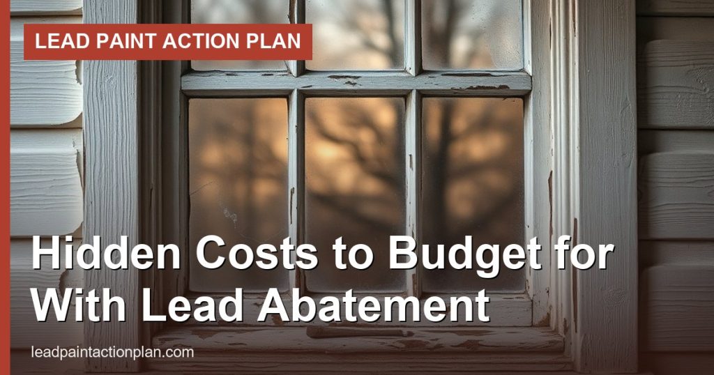 Hidden Costs to Budget for With Lead Abatement