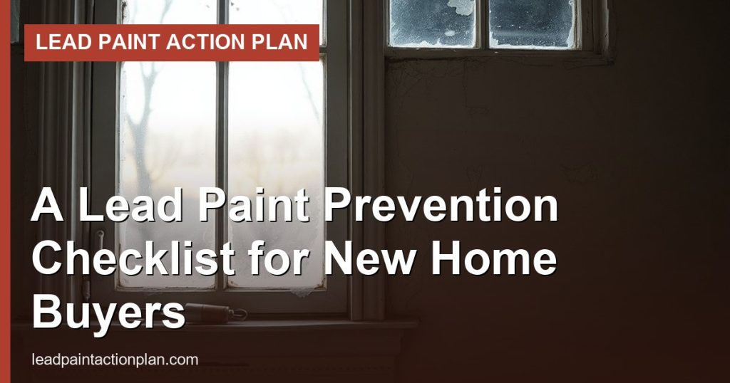 A Lead Paint Prevention Checklist for New Home Buyers