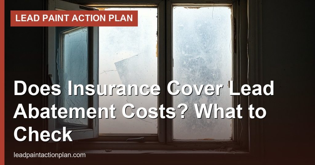Does Insurance Cover Lead Abatement Costs? What to Check