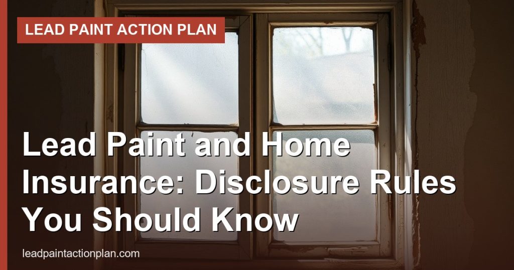 Lead Paint and Home Insurance: Disclosure Rules You Should Know