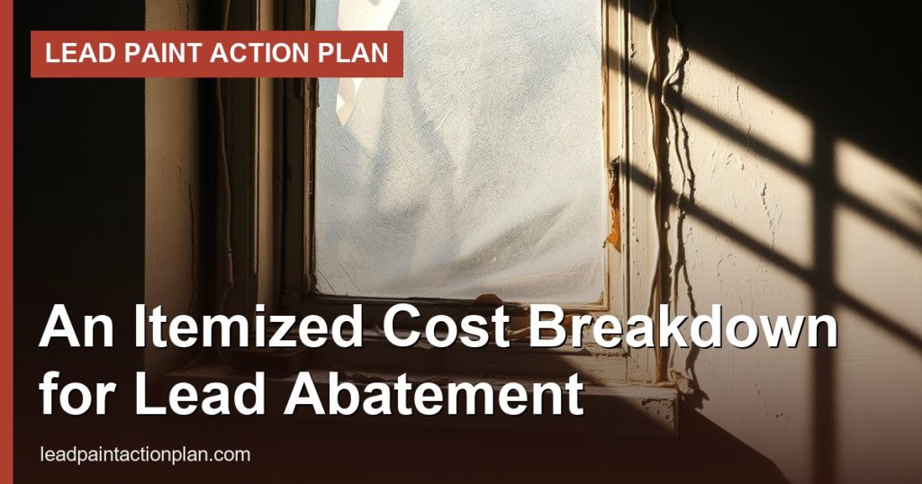 An Itemized Cost Breakdown for Lead Abatement