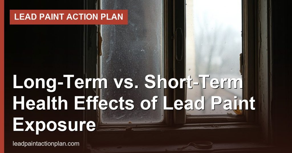 Long-Term vs. Short-Term Health Effects of Lead Paint Exposure