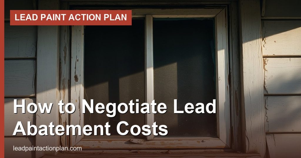 How to Negotiate Lead Abatement Costs