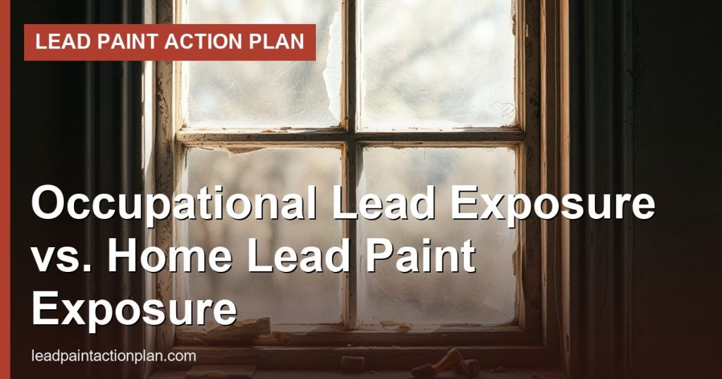 Occupational Lead Exposure vs. Home Lead Paint Exposure