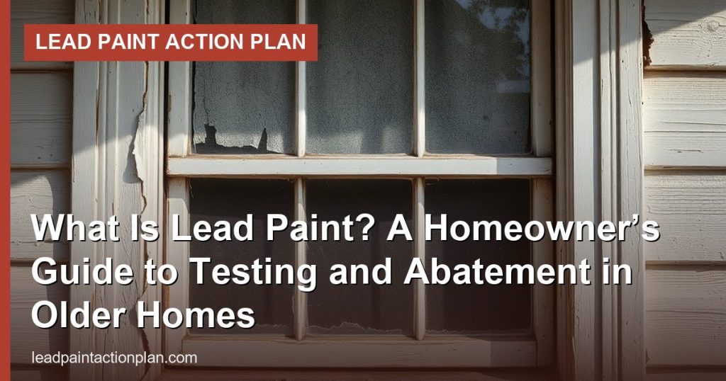 What Is Lead Paint? A Homeowner’s Guide to Testing and Abatement in Older Homes