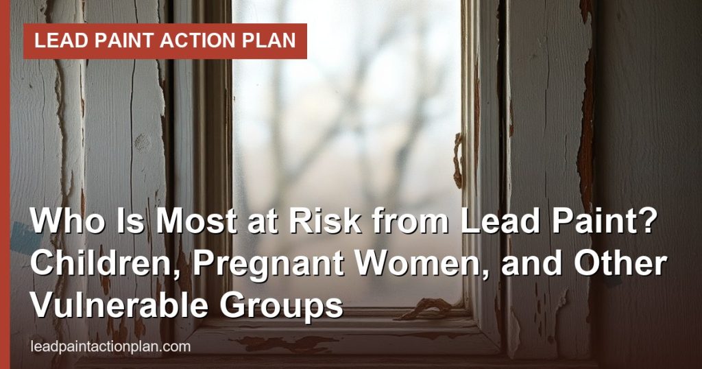 Who Is Most at Risk from Lead Paint? Children, Pregnant Women, and Other Vulnerable Groups